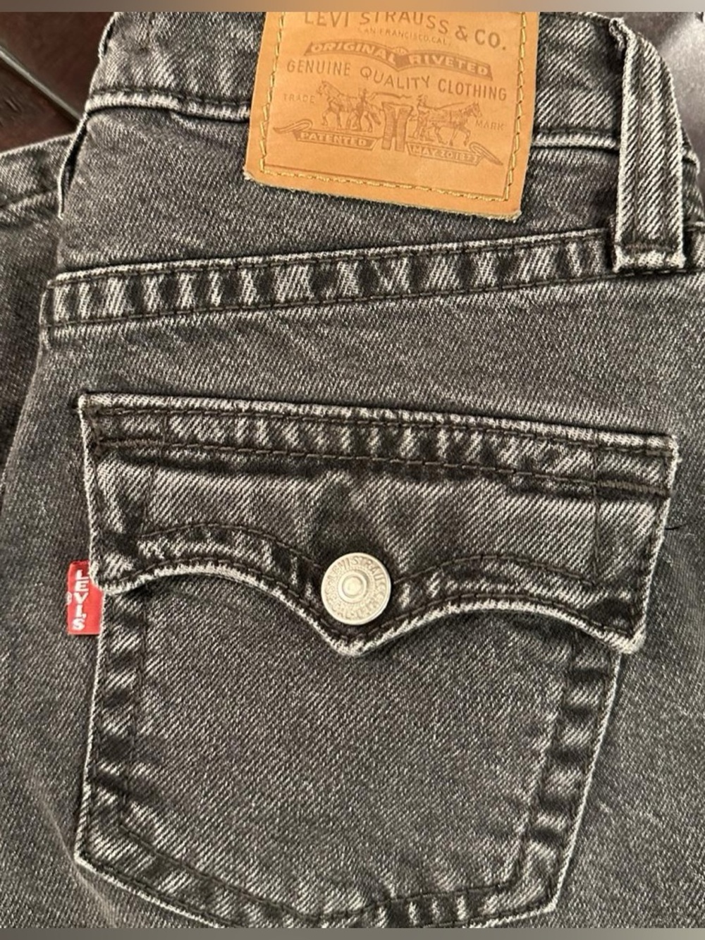 Levi’s Y2K Bootcut Black Wash Flap Pocket Jeans